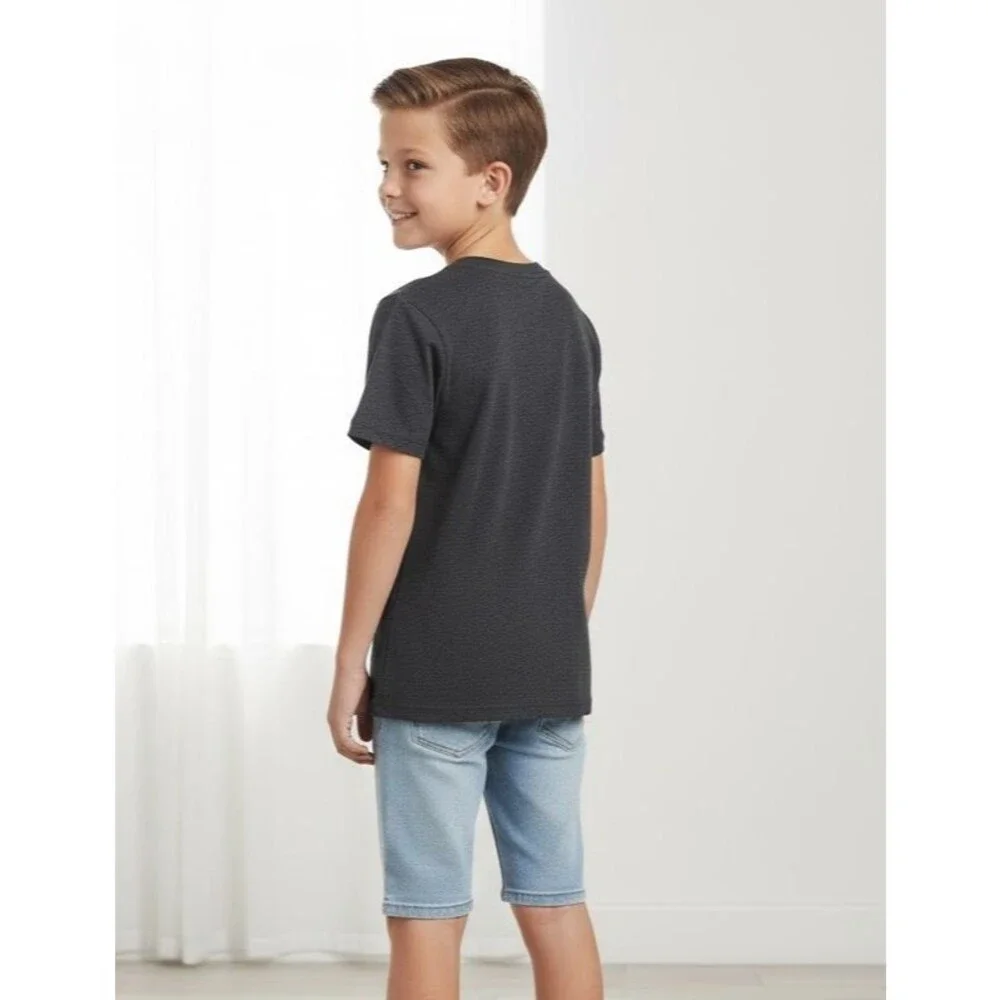 Children's Place Boys M (7/8) Dark Gray/Black ALL EQUAL Graphic Tee Shirt - NWT